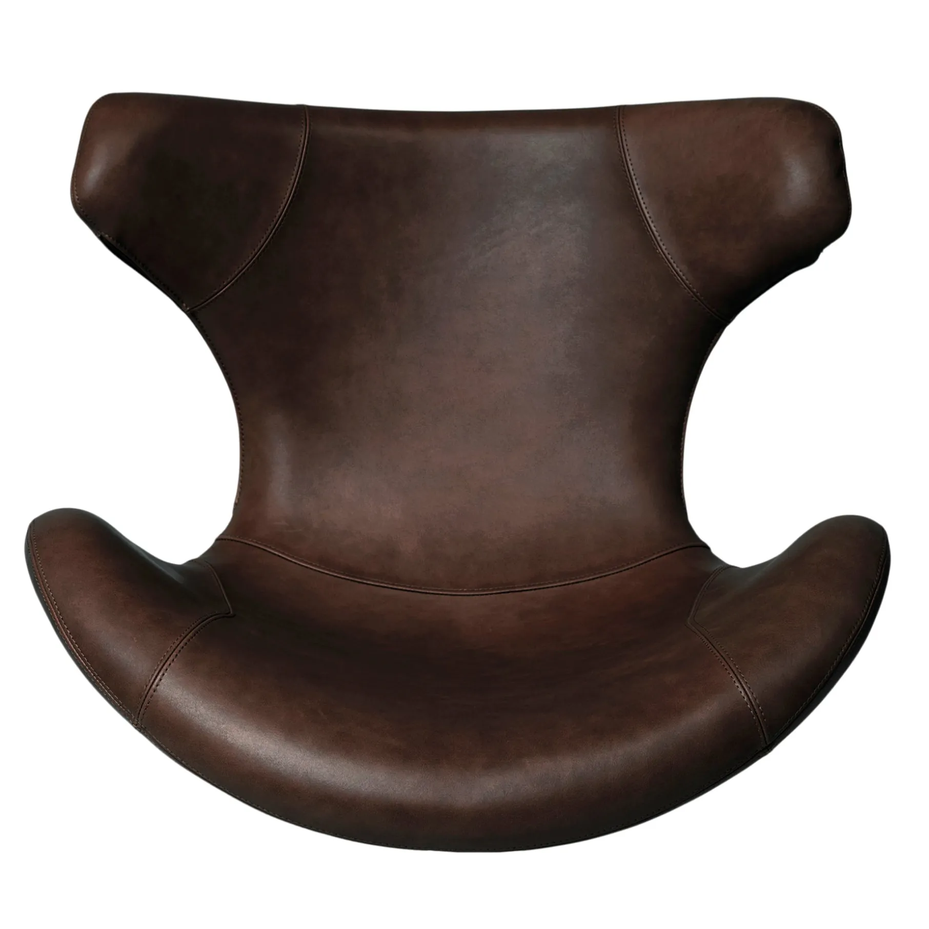 Kato loungestol læder m. chrome drejesokkel