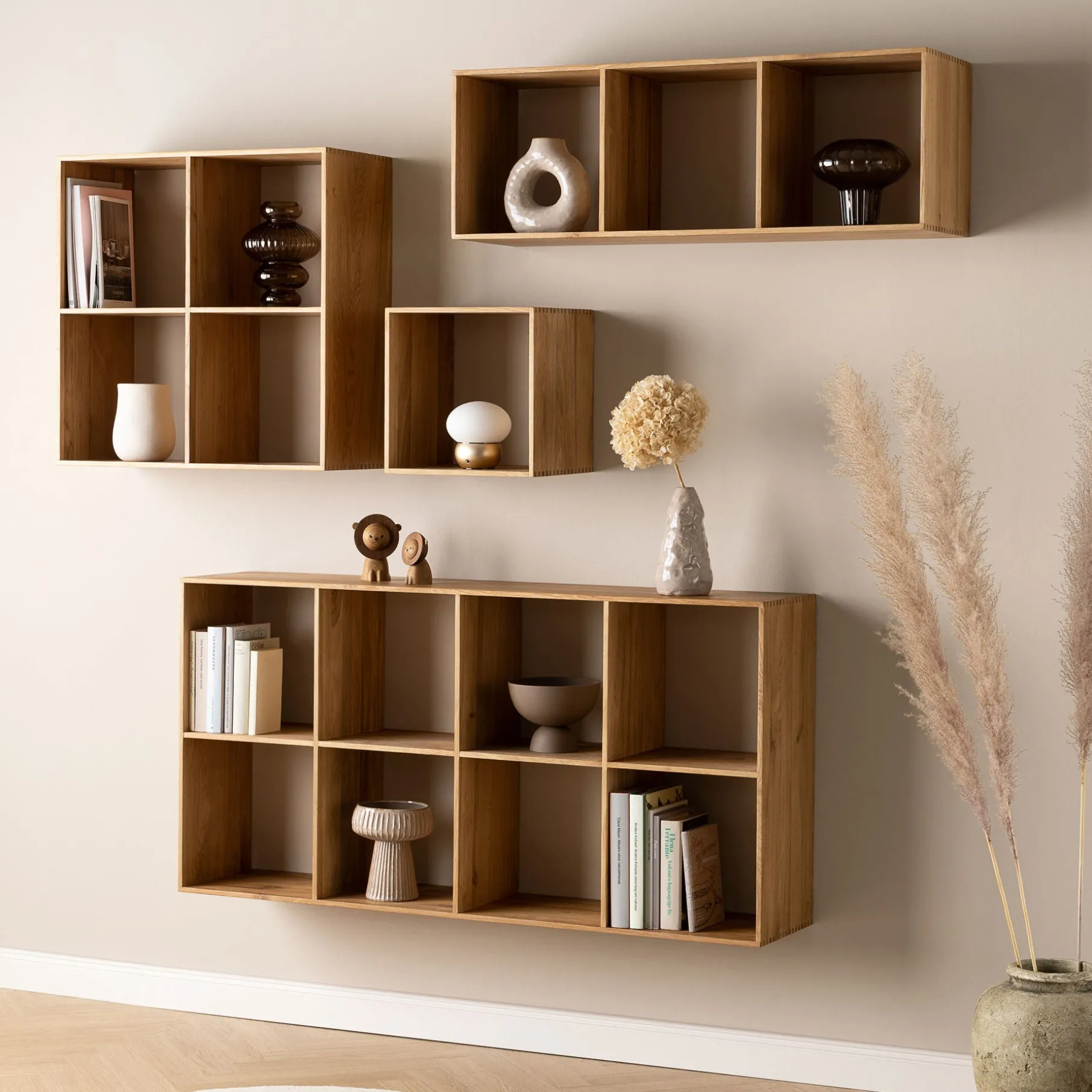 Keeper II reolmodul, FSC-certificeret egetræ 3H D30 cm