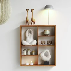 Keeper II væghylde, FSC certificeret egetræ 56x48 cm