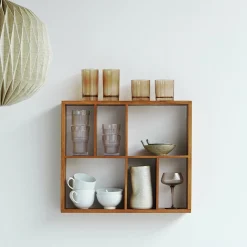 Keeper II væghylde, FSC certificeret egetræ 56x48 cm