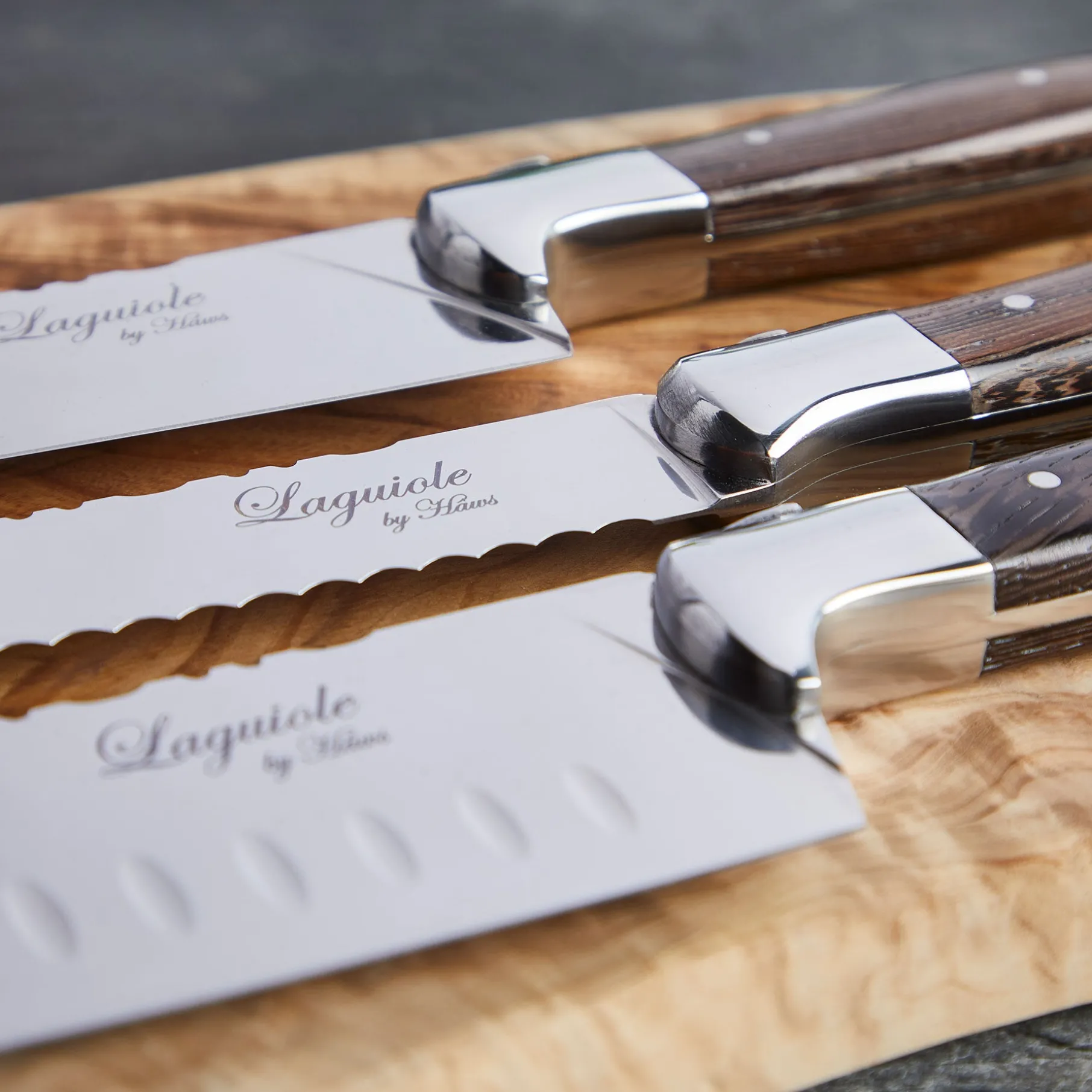 Knivsæt 3 dele wengé