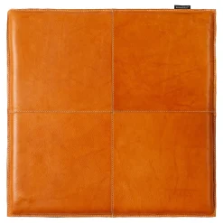 Læder hynde firkantet