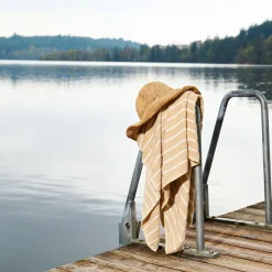 Life stripe badehåndklæde