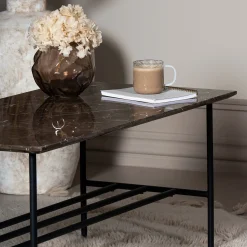 LINES II sofabord i marmor 100x50 cm