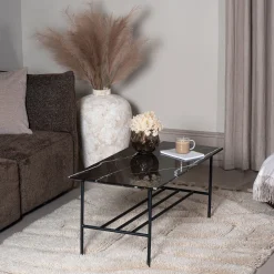 LINES II sofabord i marmor 100x50 cm