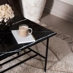 LINES II sofabord i marmor 100x50 cm