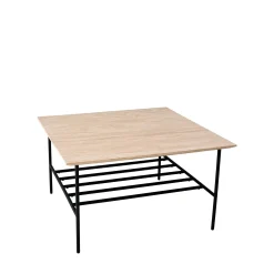 LINES II sofabord i travertin 80x80 cm