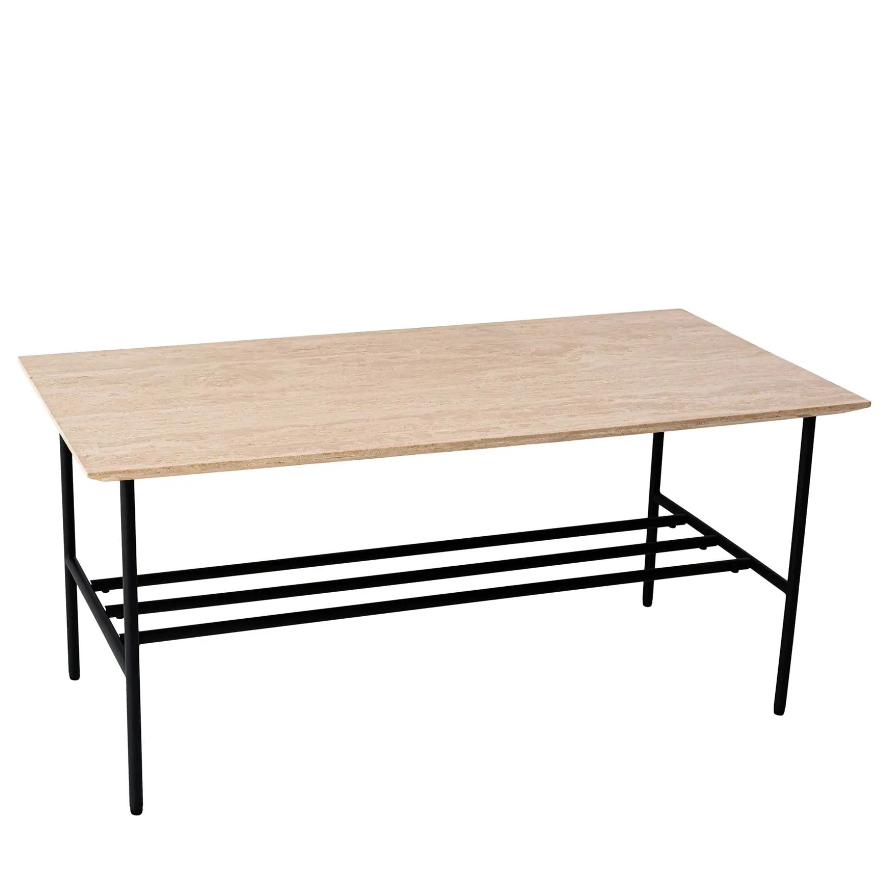 LINES II sofabord i travertin 100x50 cm