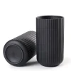 Lyngby Vase H25 sort porcelæn