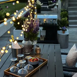 Lyskæde hvid med 8 funktioner