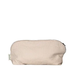 Makeup pung 24x15 cm mini strib sand