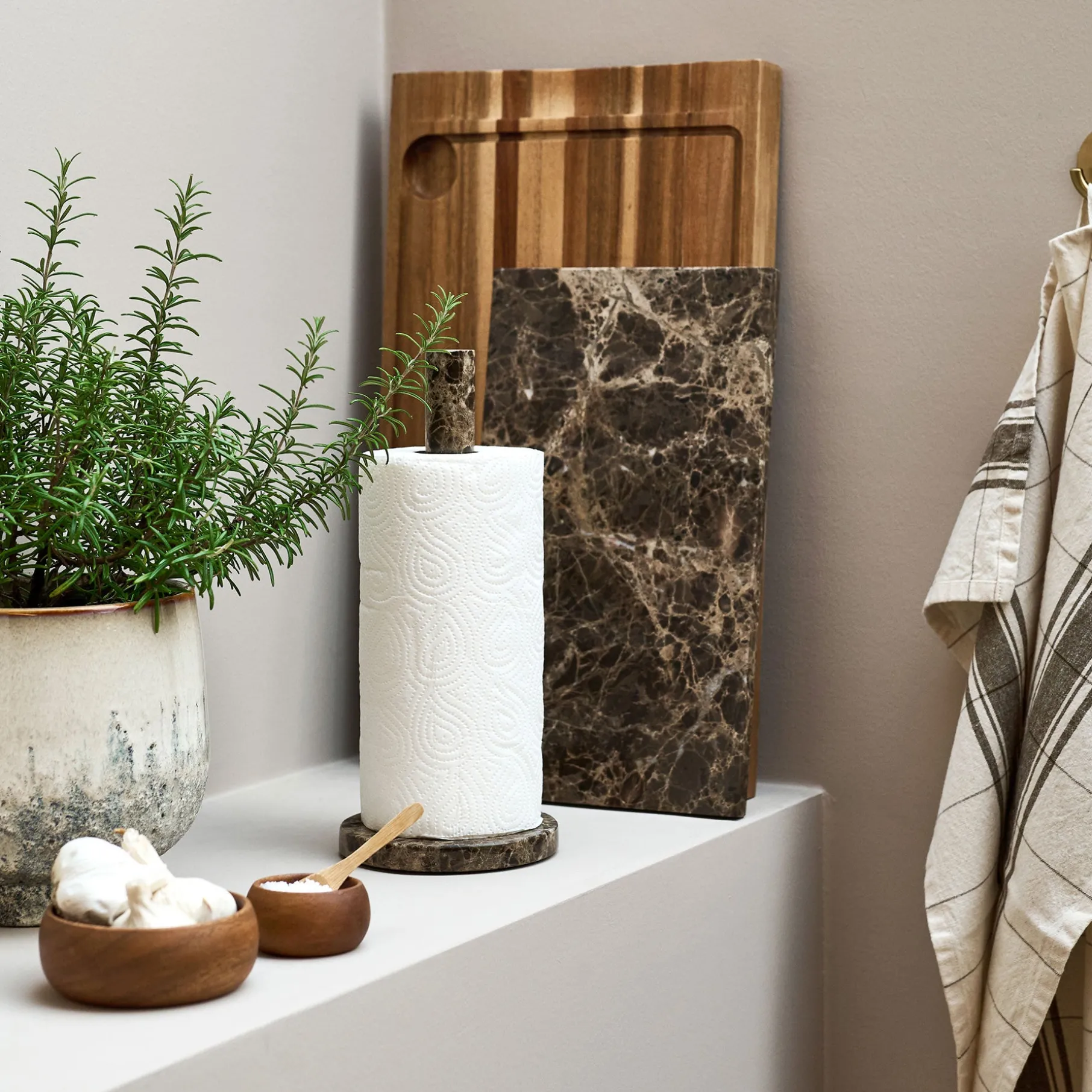 Marble II køkkenrulleholder