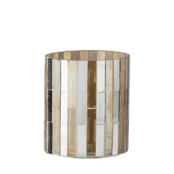 Mosaik fyrfadsstage H10 cm.