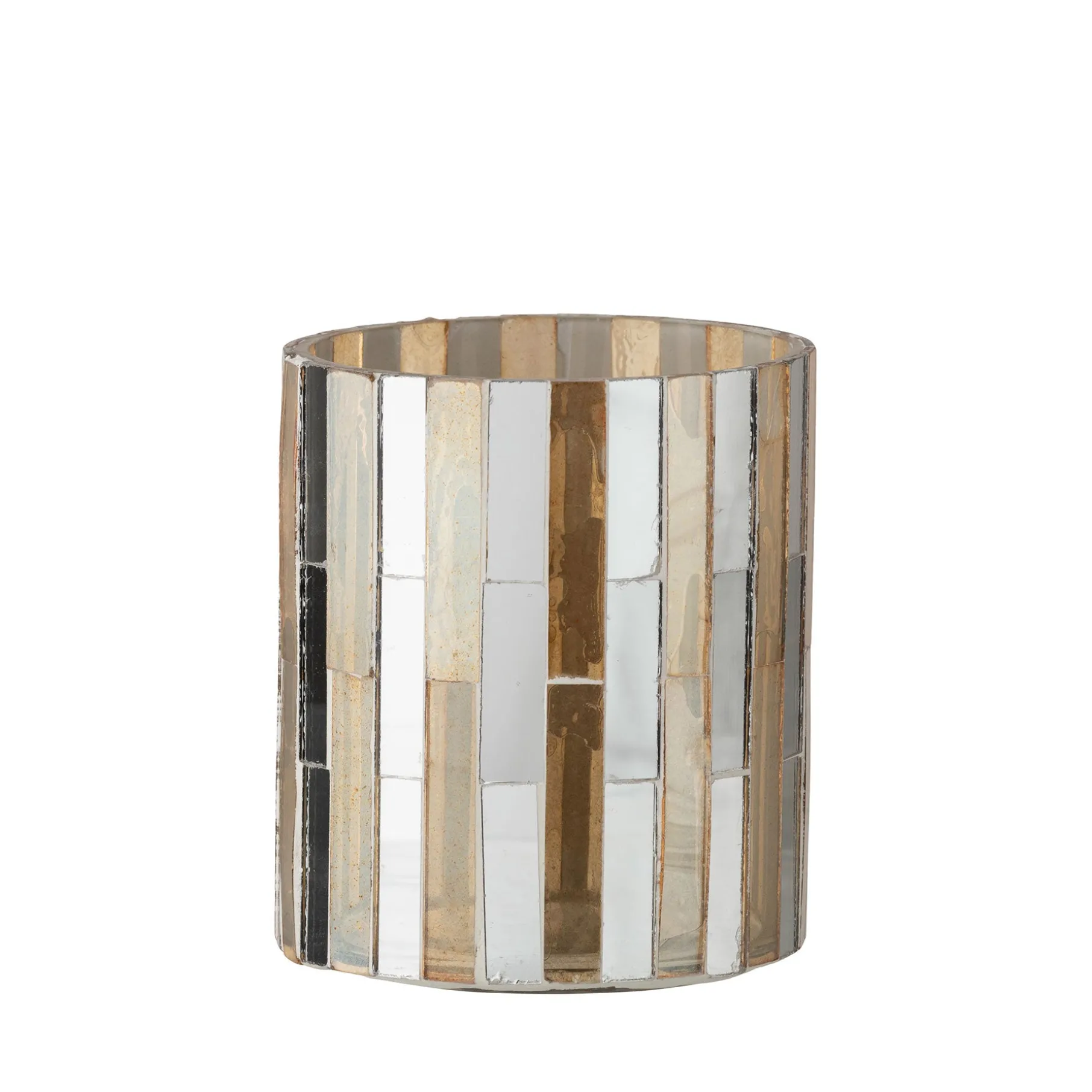 Mosaik fyrfadsstage H10 cm.