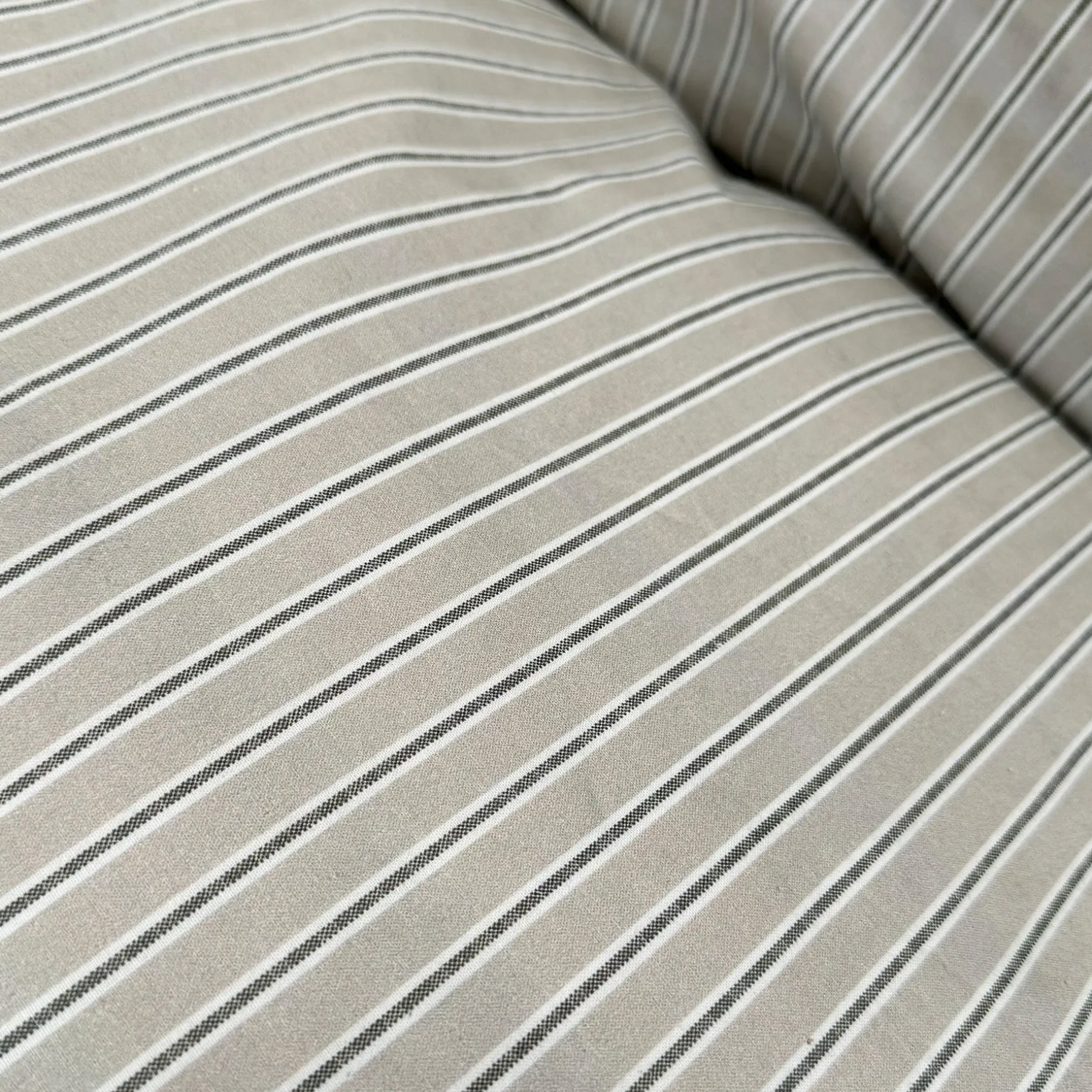 Multi strib sengetøj 140x220 cm mud