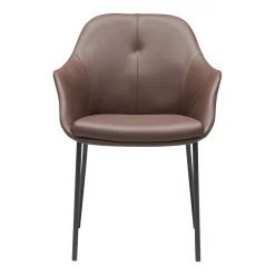 New Age spisebordsstol læder m.fast ben