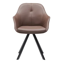 New Age spisebordsstol læder m. drejeben