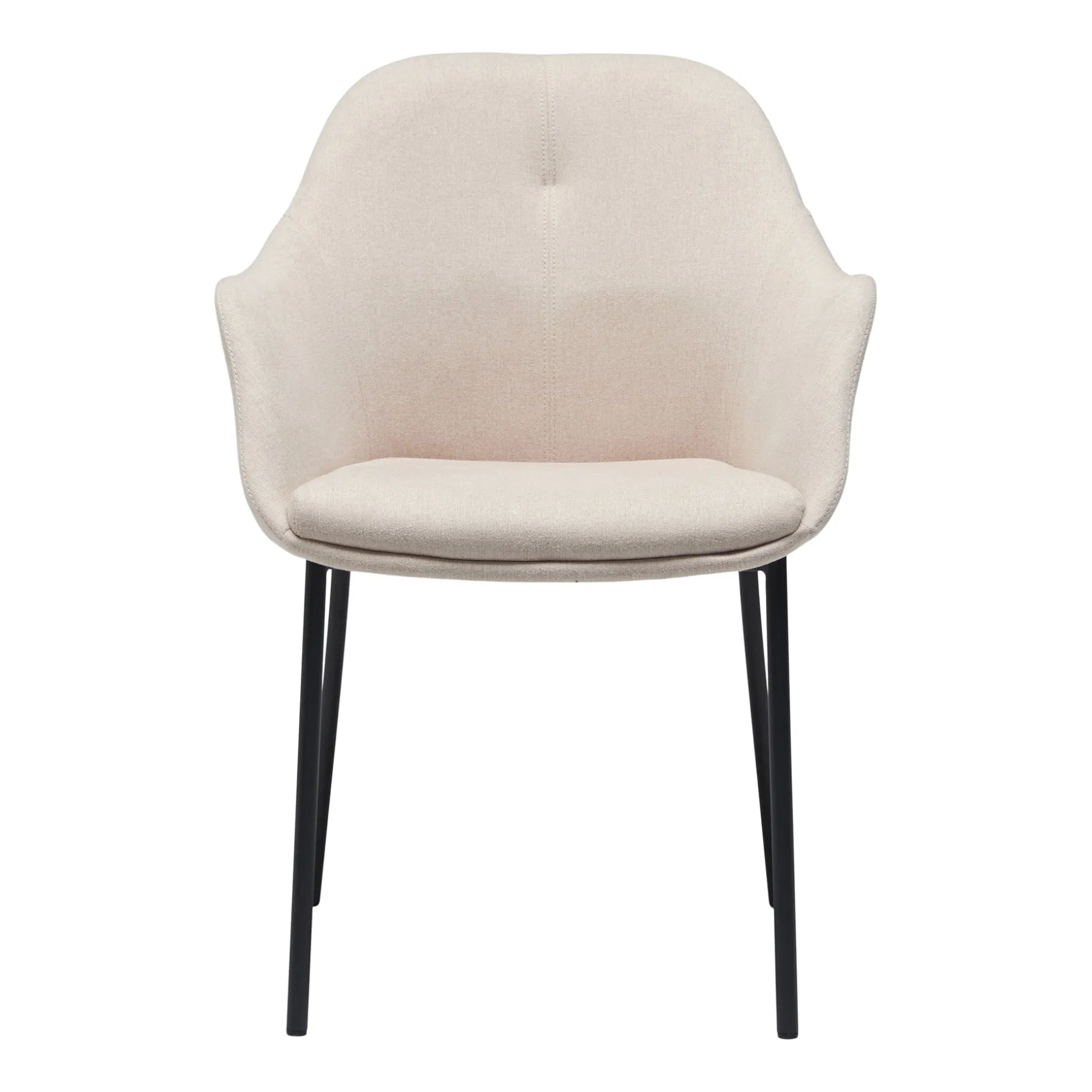 New Age spisebordsstol stof m. faste ben