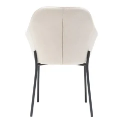 New Age spisebordsstol stof m. faste ben