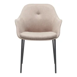 New Age spisebordsstol stof m. faste ben