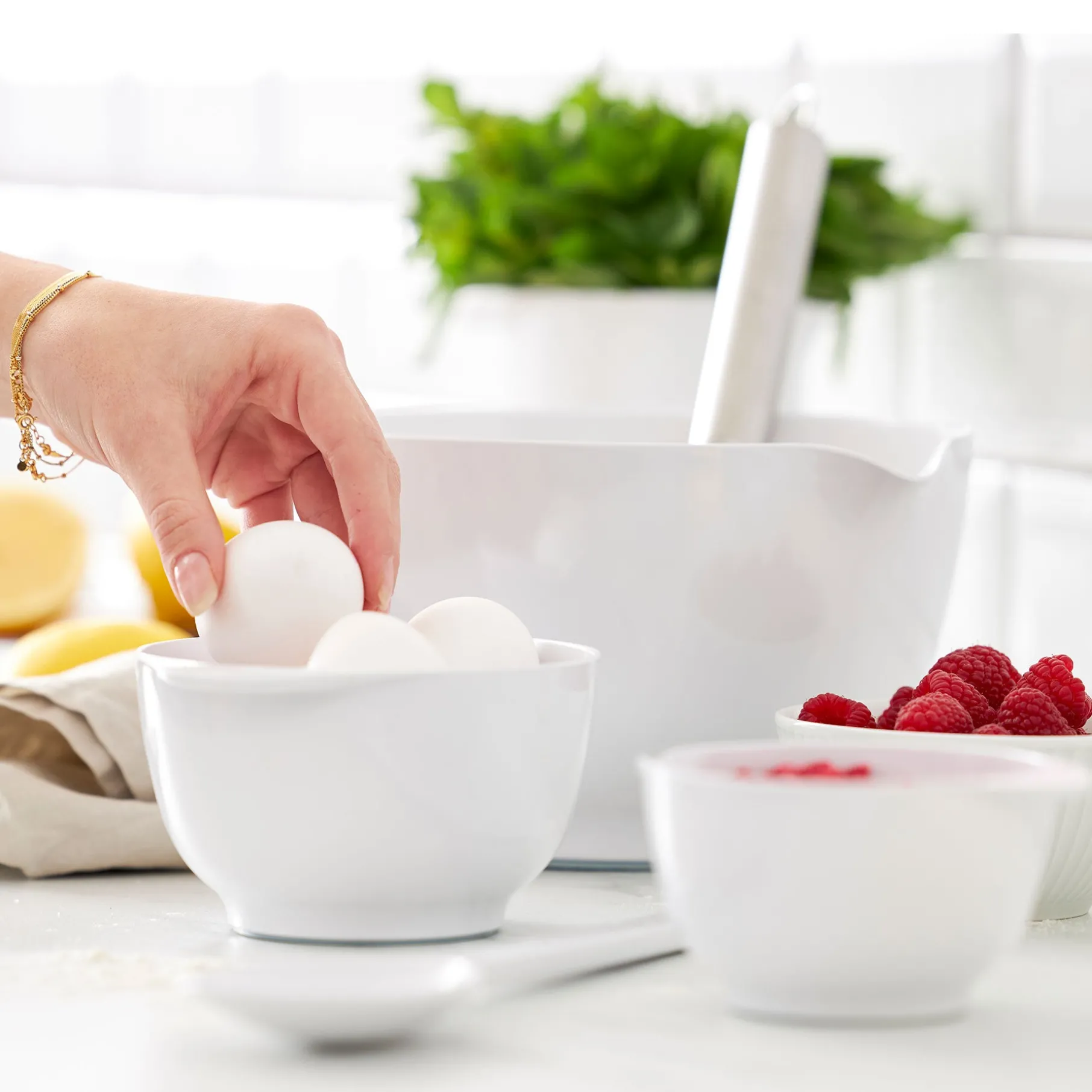 New Margrethe skål 1,5 L hvid