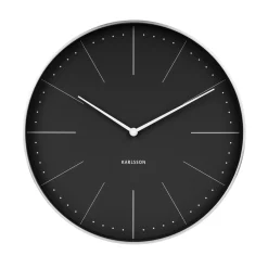 Normann vægur sort/krom i metal