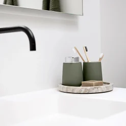 Nova tandbørstekrus olive green