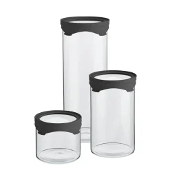 Opbevaringsglas, sæt af 3 str.