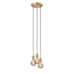 Paco pendel 3 spot messing