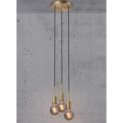 Paco pendel 3 spot messing