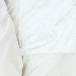 Patchwork mini strib sengetøj 140x220 cm sand