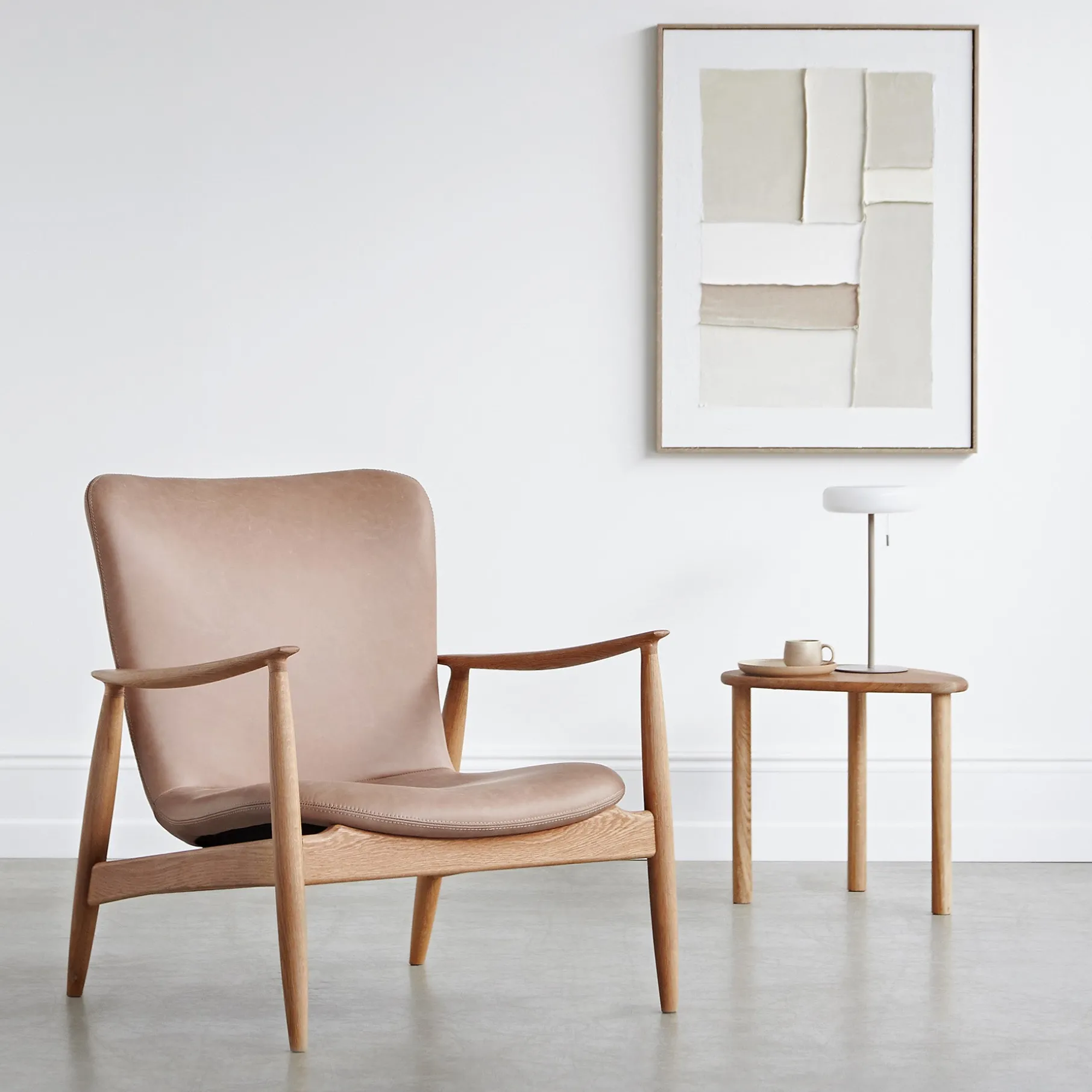 Pebble sidebord H40 cm, FSC-certificeret egetræ