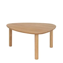 Pebble sofabord Ø90 cm, FSC-certificeret egetræ