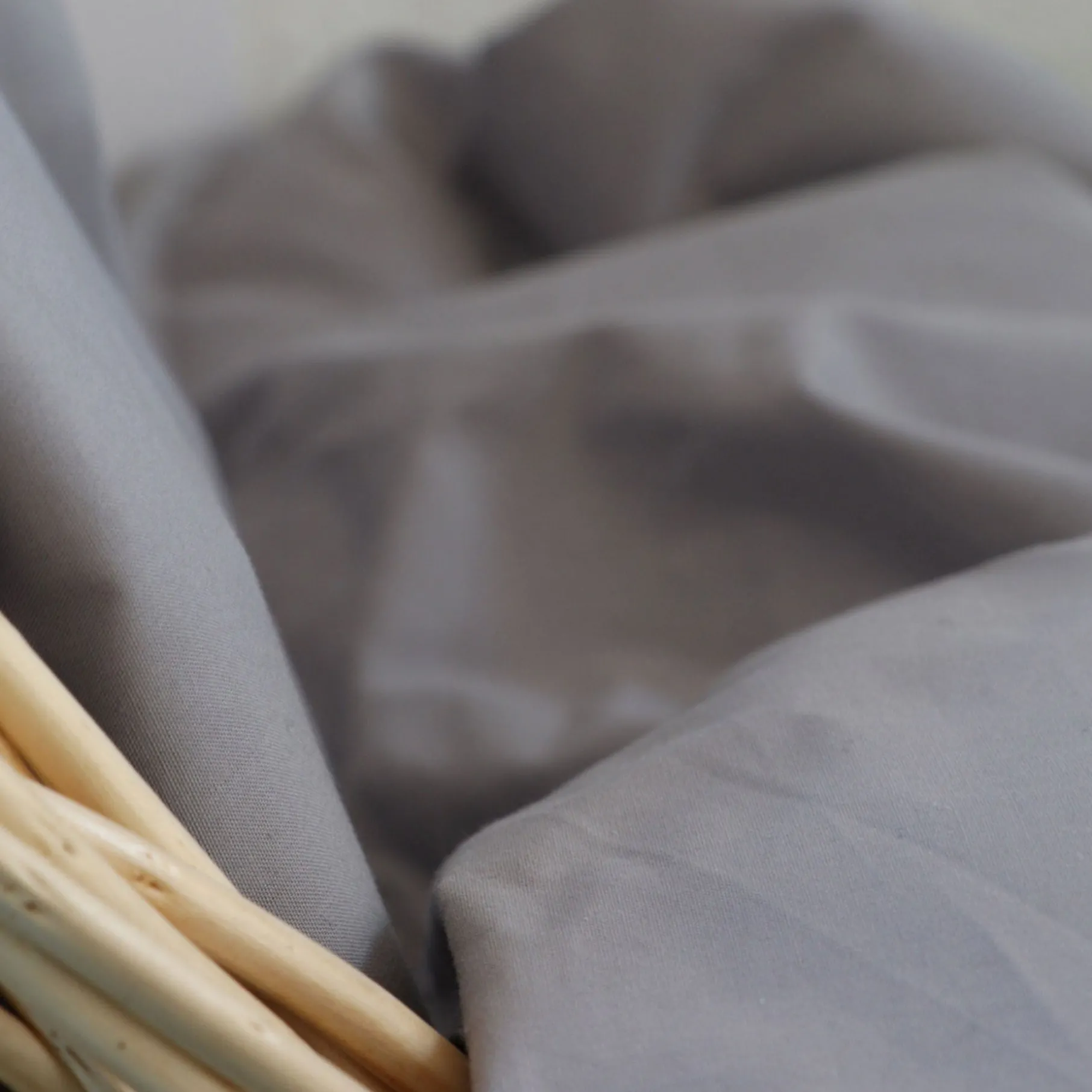 Percale sengetøj baby 70x100 cm lys grå