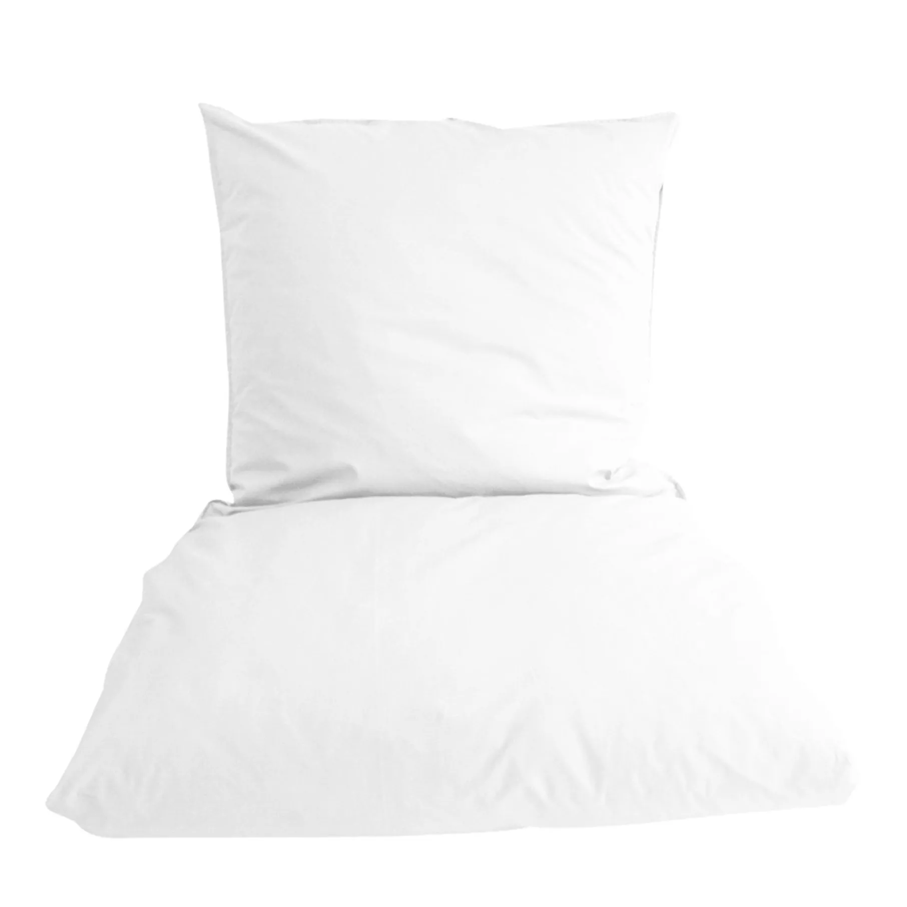 Percale sengetøj 140x200 cm hvid