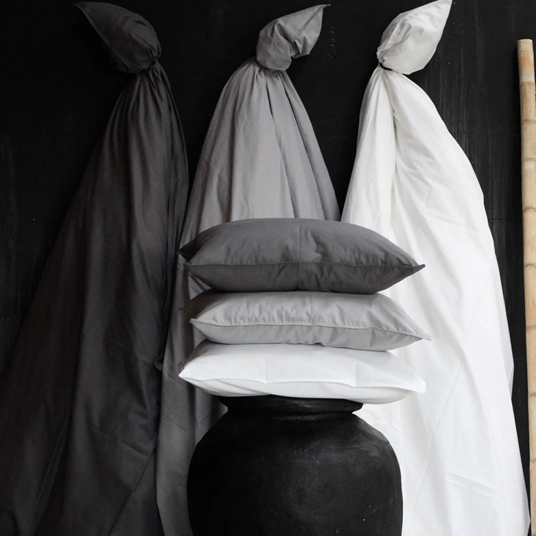 Percale sengetøj 140x200 cm hvid