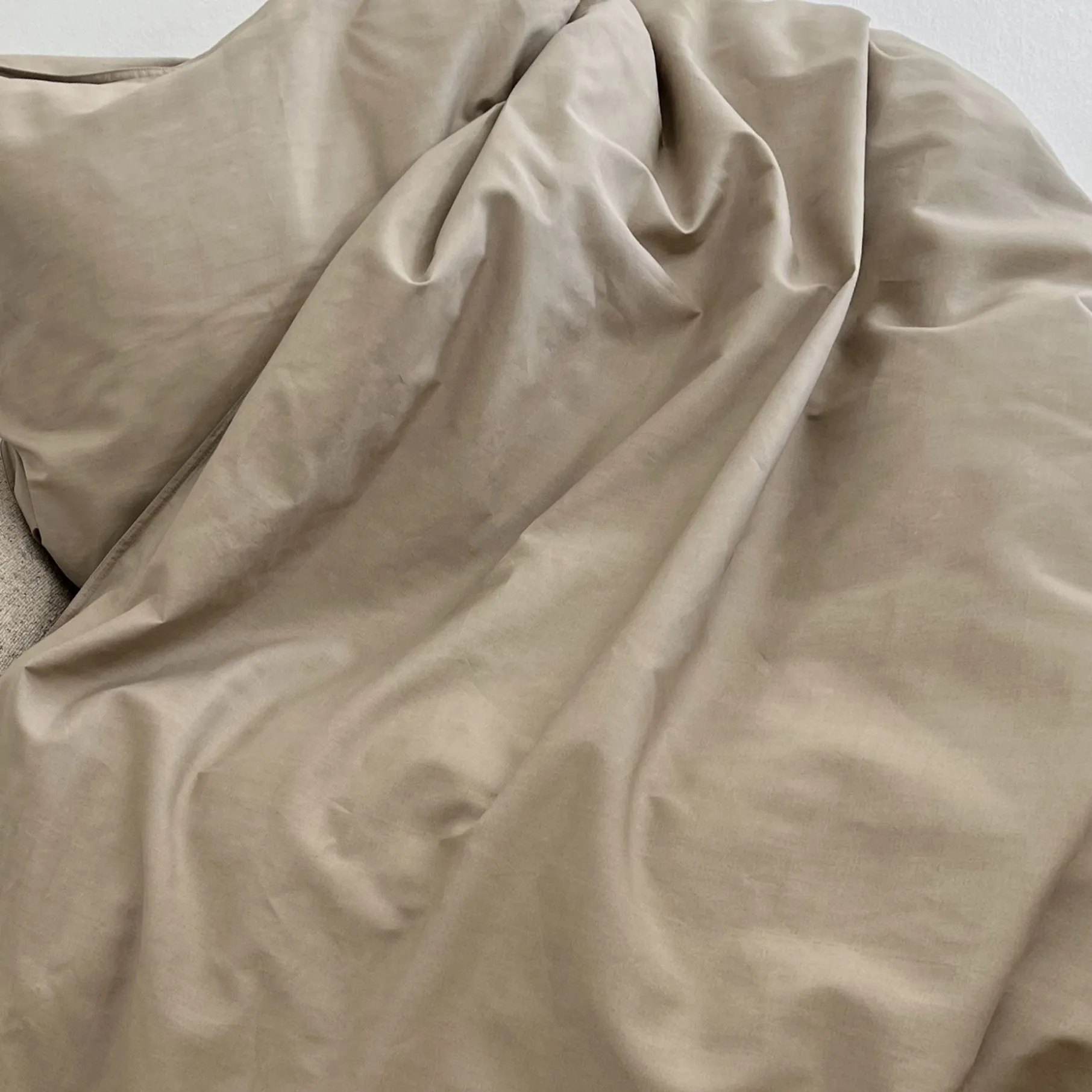 Percale sengetøj 140x200 cm mud