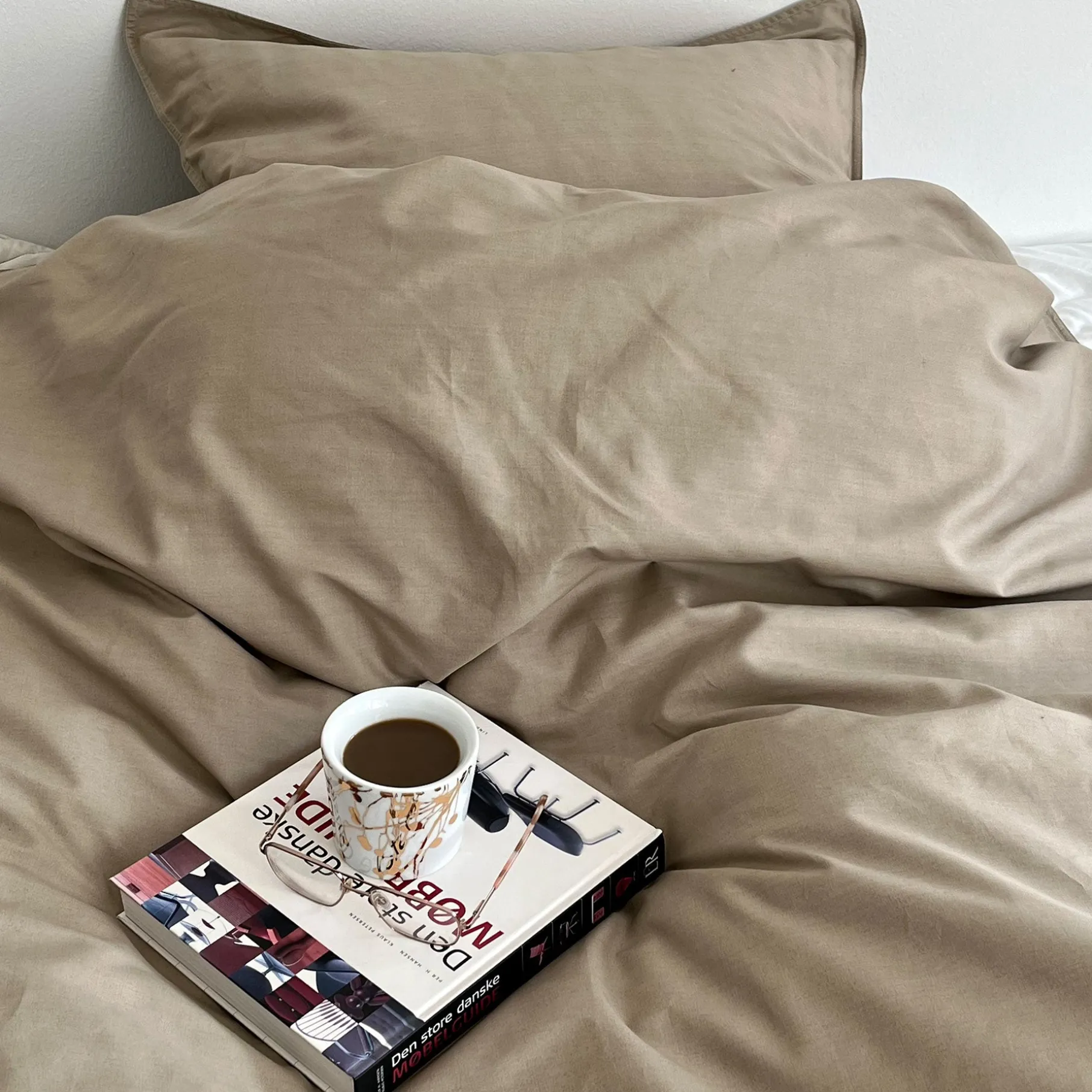 Percale sengetøj 140x200 cm mud