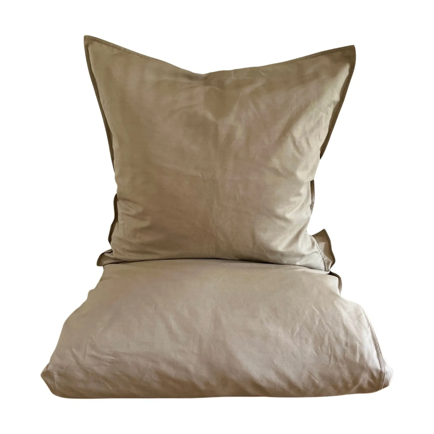 Percale sengetøj 140x220 cm mud