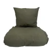 Percale sengetøj 140x220 cm oliven