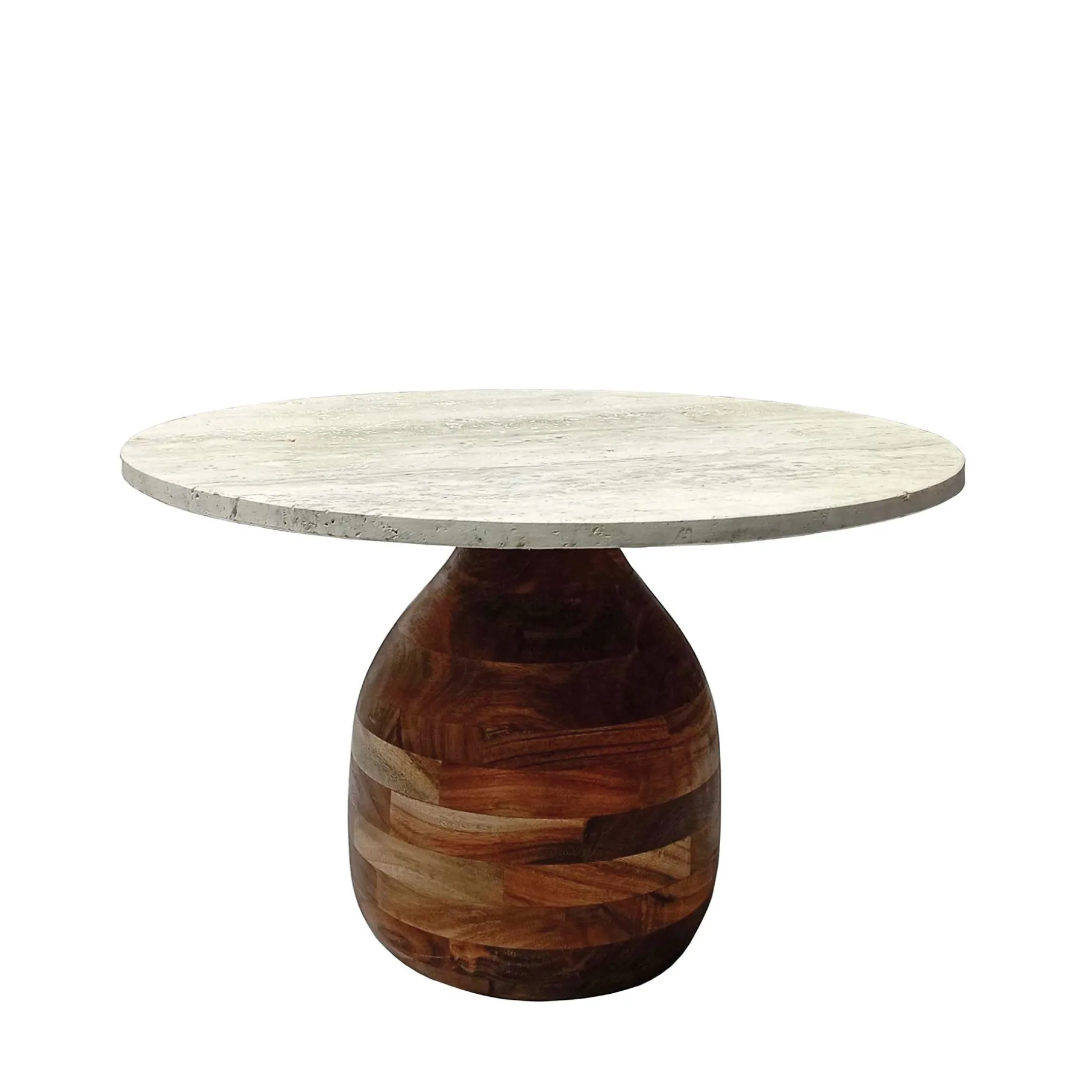 Piedra sofabord i travertine Ø55 cm