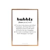 Plakat - Bubbly Definition A4