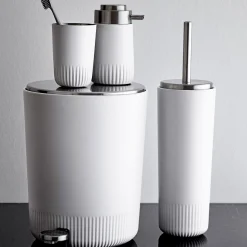 Plissé sæbedispenser white