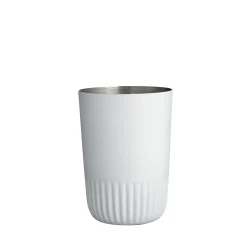Plissé tandbørstekrus white
