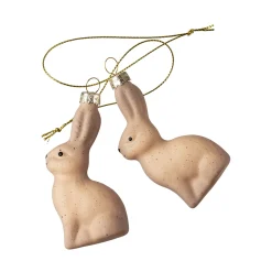 Påskehare i glas 2 stk.