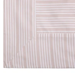 Pudebetræk 63x60 cm beige/sand striber