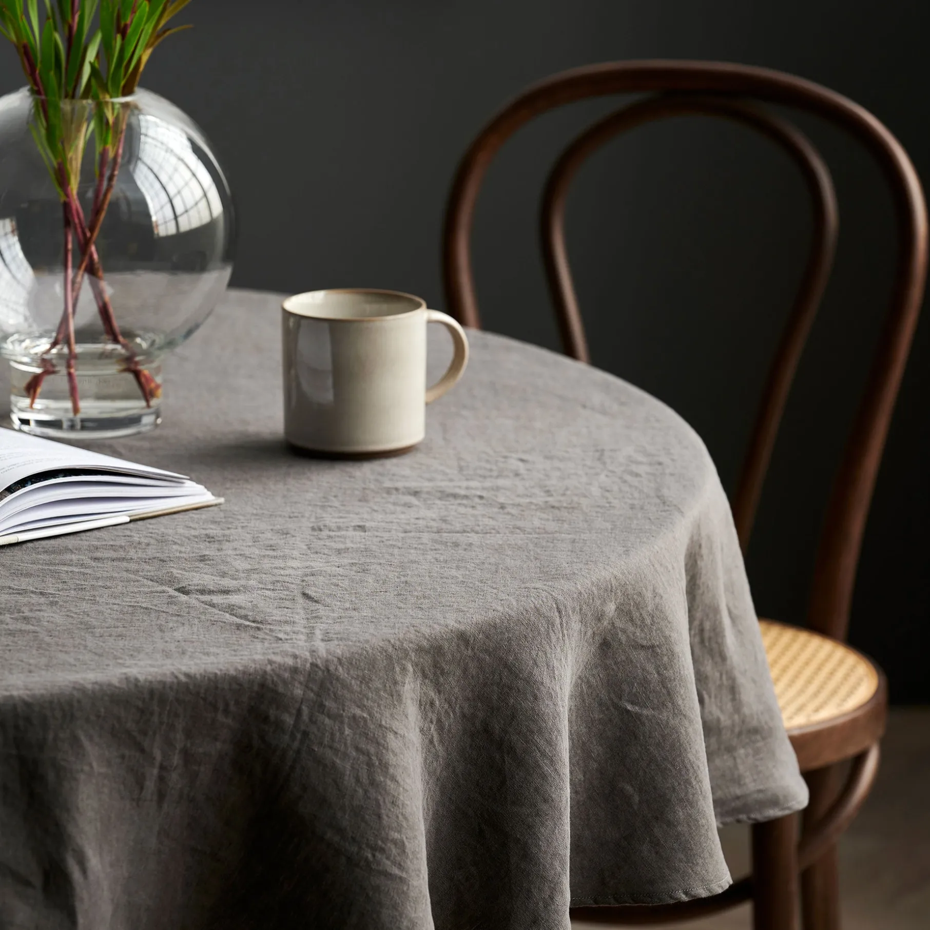 Pure Linen dug 140x270 cm earth