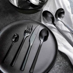 RAW bestikæske 48 dele sortfarvet