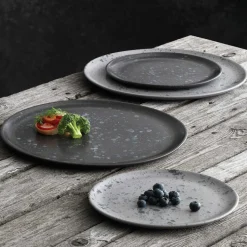 RAW middagstallerken Ø28 cm sort spotted