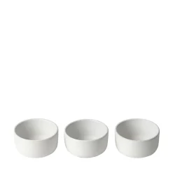 RAW 3-pak mini skål arctic white
